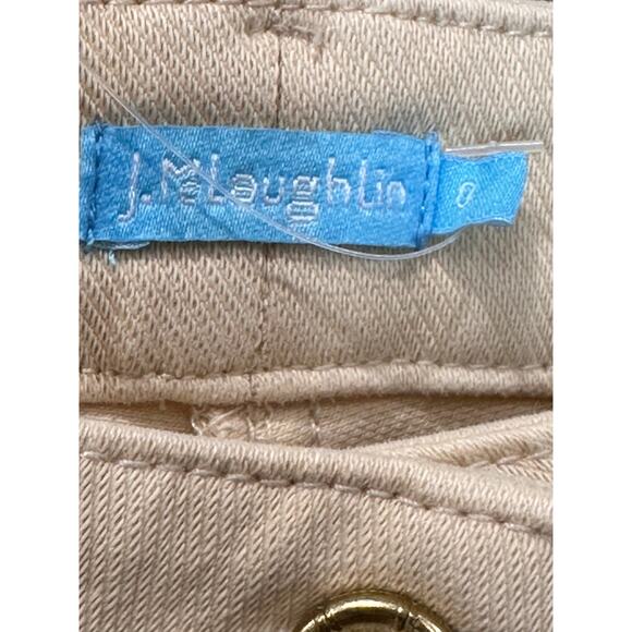 J‎ McLaughlin Lexi Jean in Beige Mid  Rise slim leg stretch size 0 - Picture 3 of 3